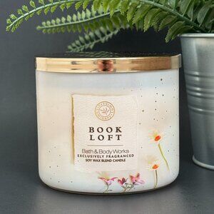 BBW Book Loft Bath & Body Works 3 Wick Candle